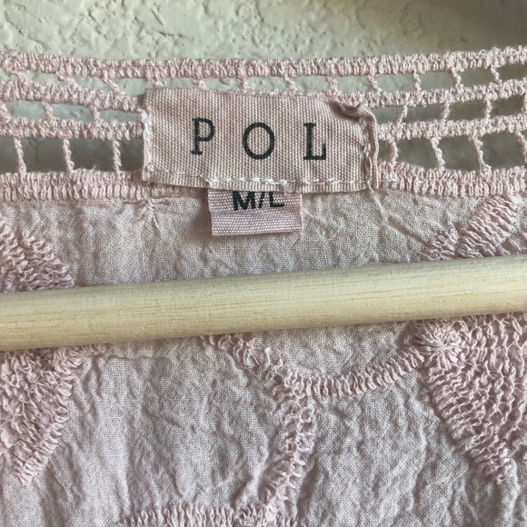 Sold POL embroidery boho feather trim blouse M/L - Picture 3 of 11